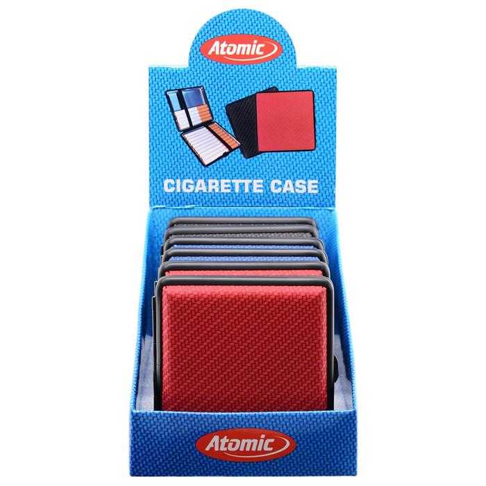 ATOMIC CIGARETTE CASE 85MM WOVEN ASSORTED (X6)
