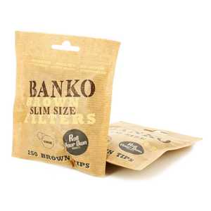 BANKO 6MM BROWN FILTER TIPS (34 X150)