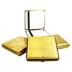 CIGARETTE CASES ANTIQUE GOLD DESIGN (X6)
