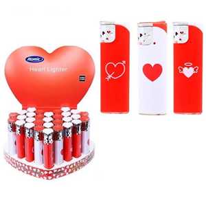 JETFLAME LIGHTER HEART 2 COLORS REFILLABLE (X30)