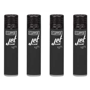 LIGHTERS JETFLAME SOFT TOUCH BLACK (X48)