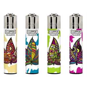 LIGHTERS TRIPPY LEAVES (X48)