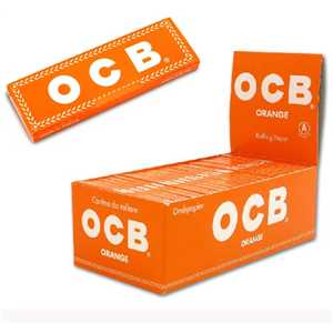 OCB ORANGE SINGLE ROLLING PAPER (X50)