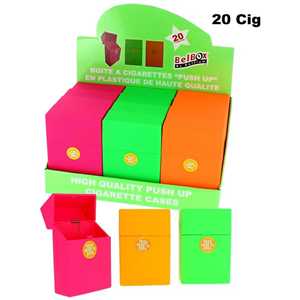 PUSH UP BOX NEON SOFT TOUCH 20 CIGS (X12)