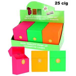 PUSH UP BOX NEON SOFT TOUCH 25 CIGS (X12)