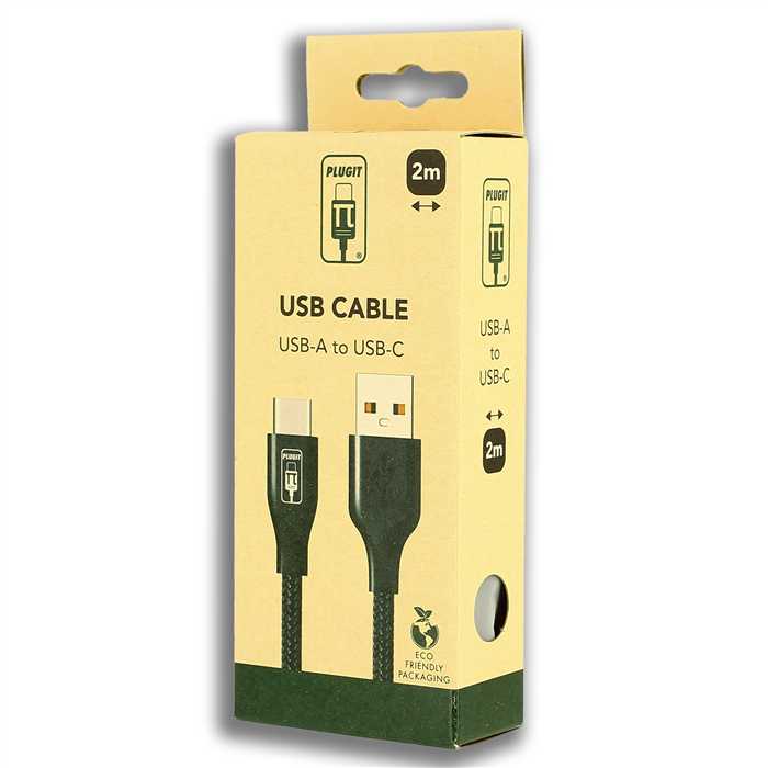 USB-A TO USB-C CABLE BLACK